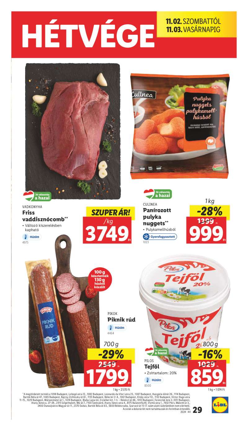 Lidl Akciós Újság 29 oldal