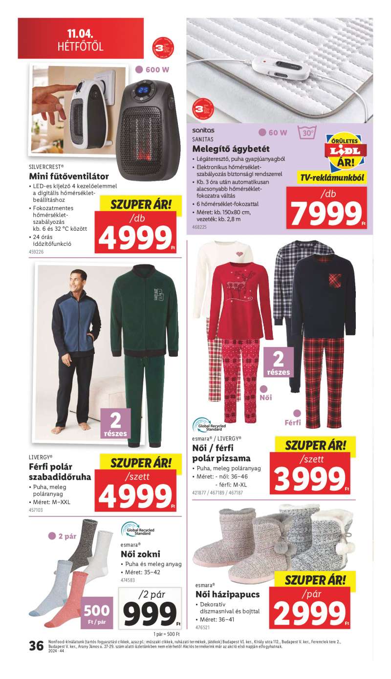 Lidl Akciós Újság 36 oldal