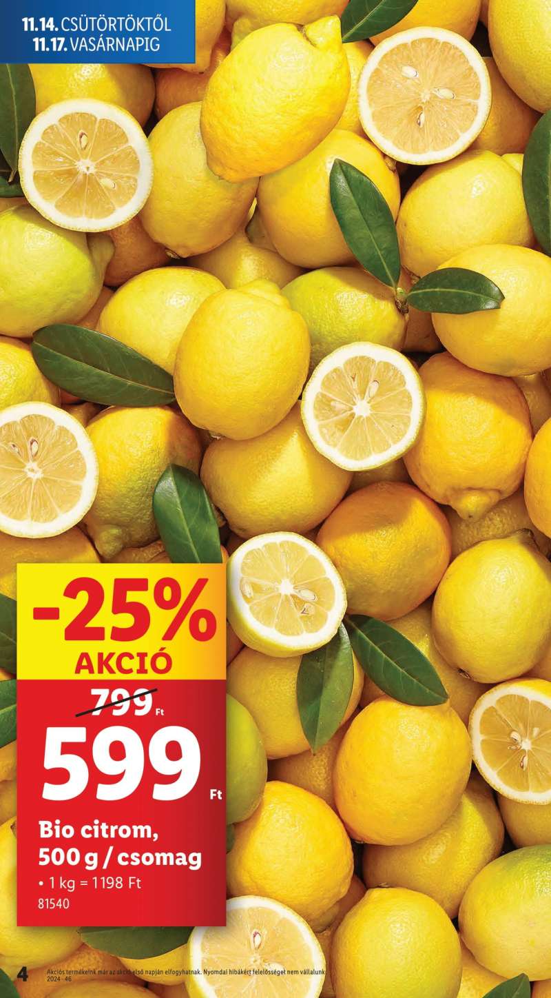 Lidl Akciós Újság 4 oldal