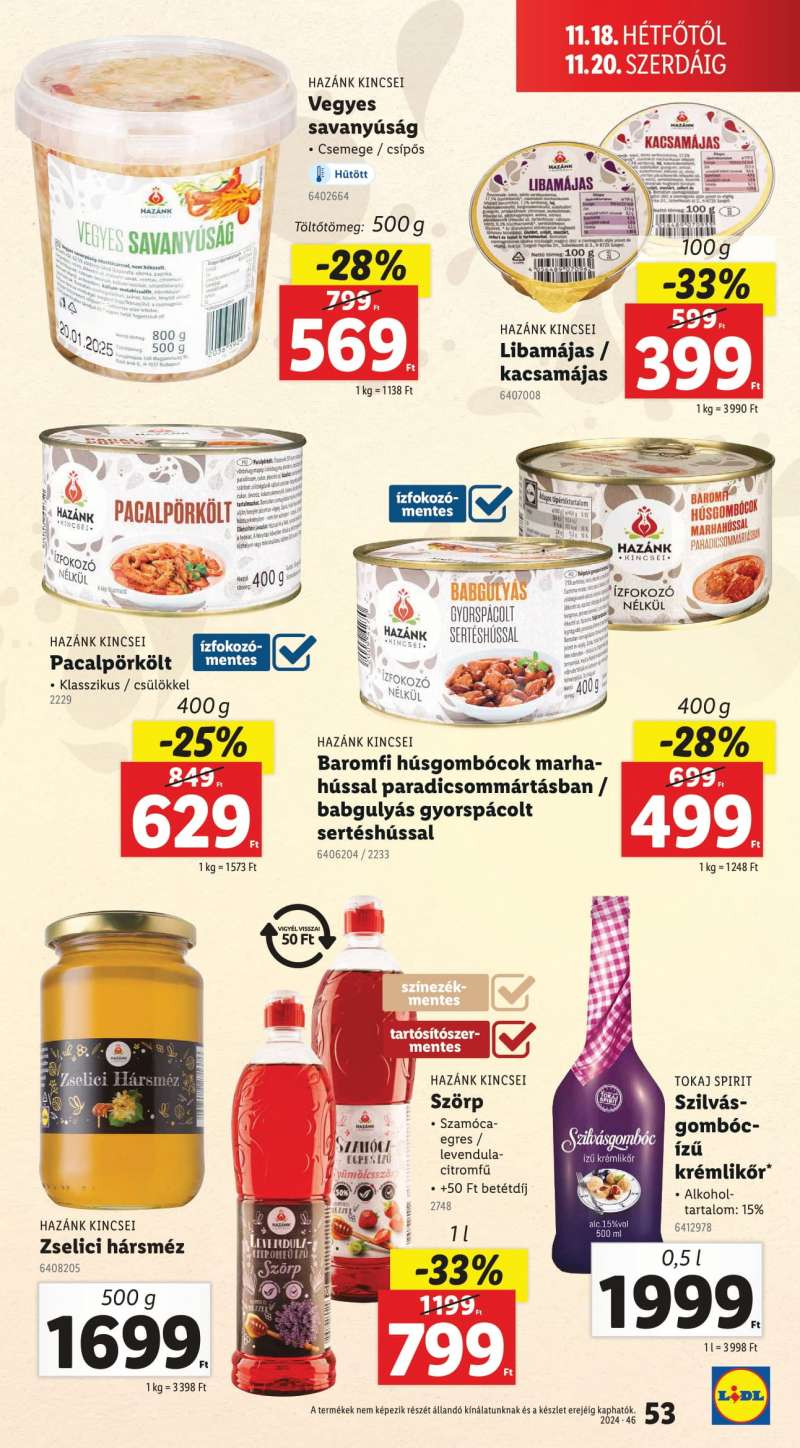 Lidl Akciós Újság 53 oldal