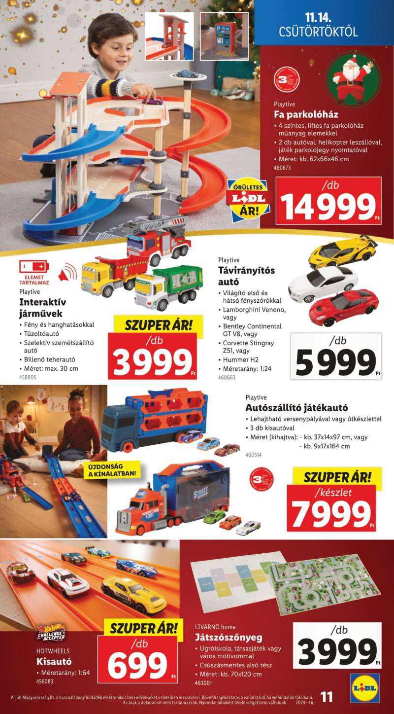 Lidl Akciós Újság Karácsonyi Játékkatalógus 11 oldal