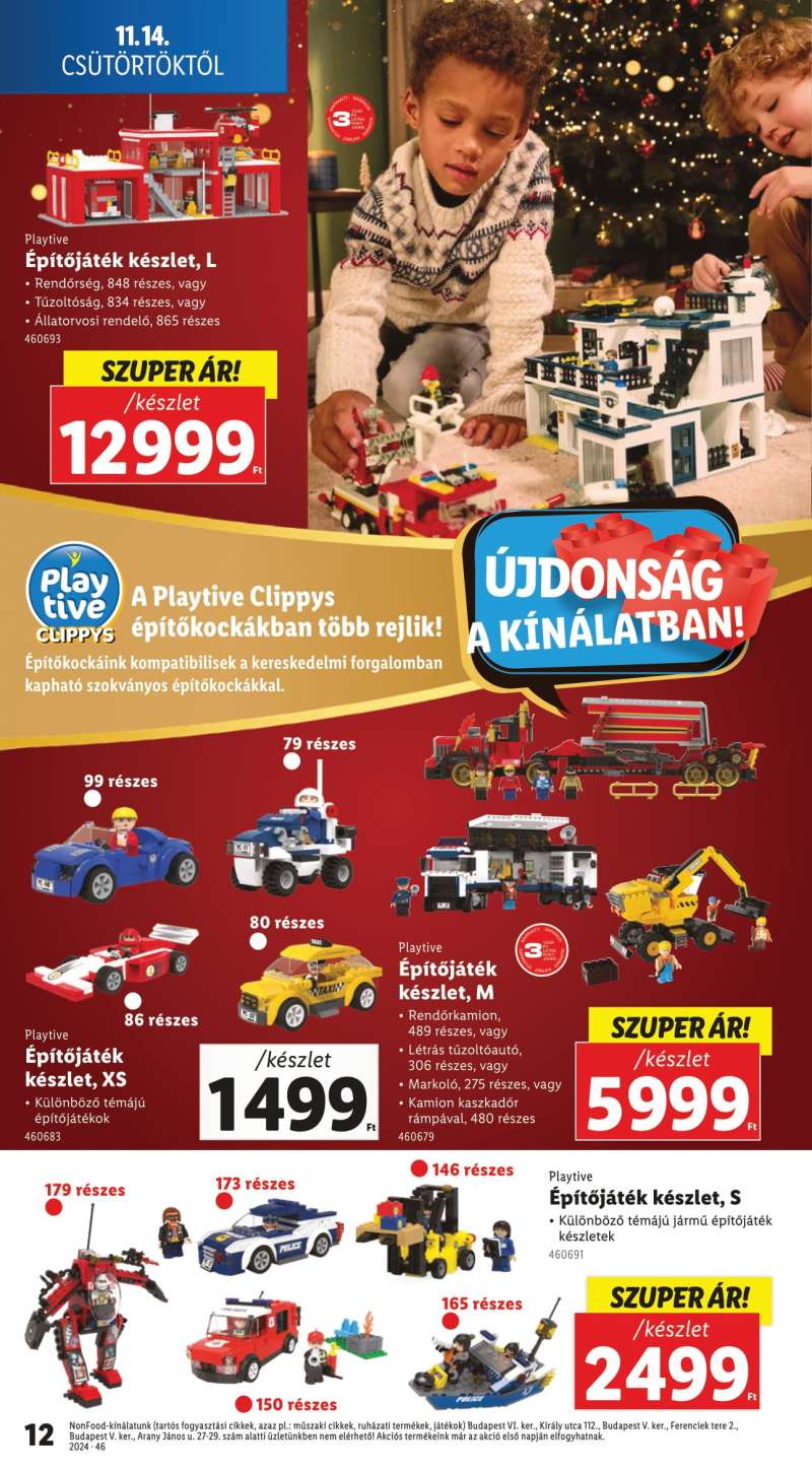 Lidl Akciós Újság Karácsonyi Játékkatalógus 12 oldal