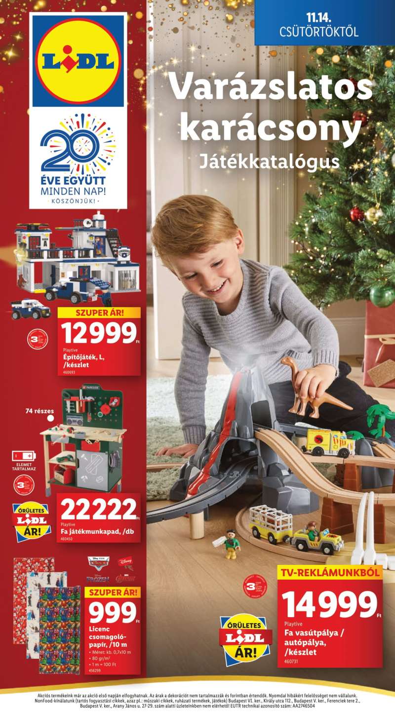 Lidl Akciós Újság Karácsonyi Játékkatalógus 16 oldal