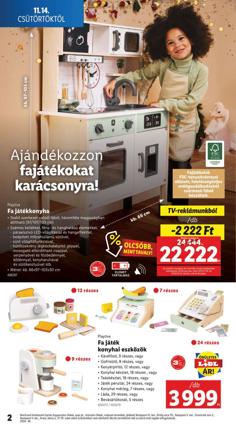 Lidl Akciós Újság Karácsonyi Játékkatalógus 2 oldal