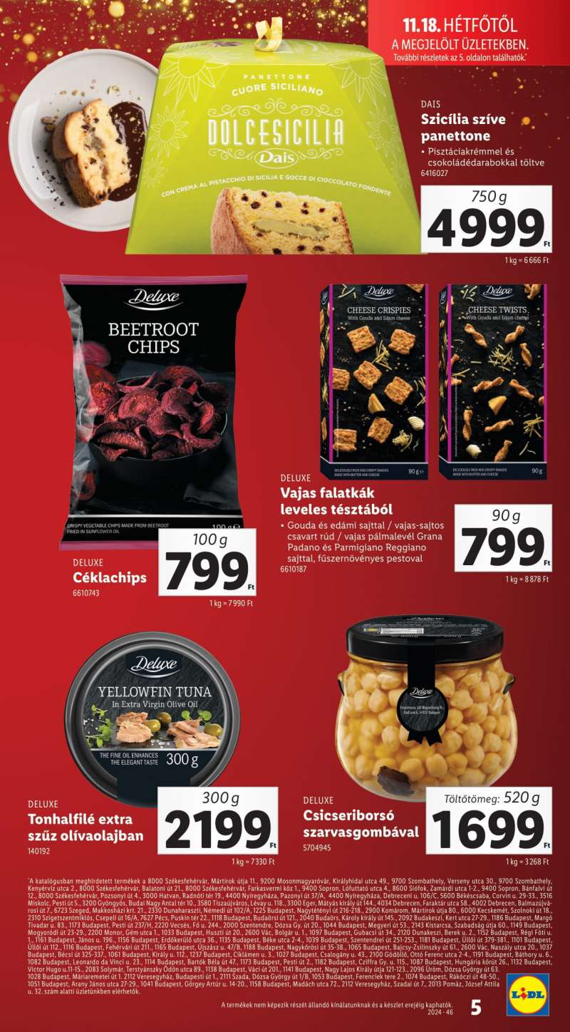 Lidl Akciós Újság Ünnepi Deluxe 5 oldal