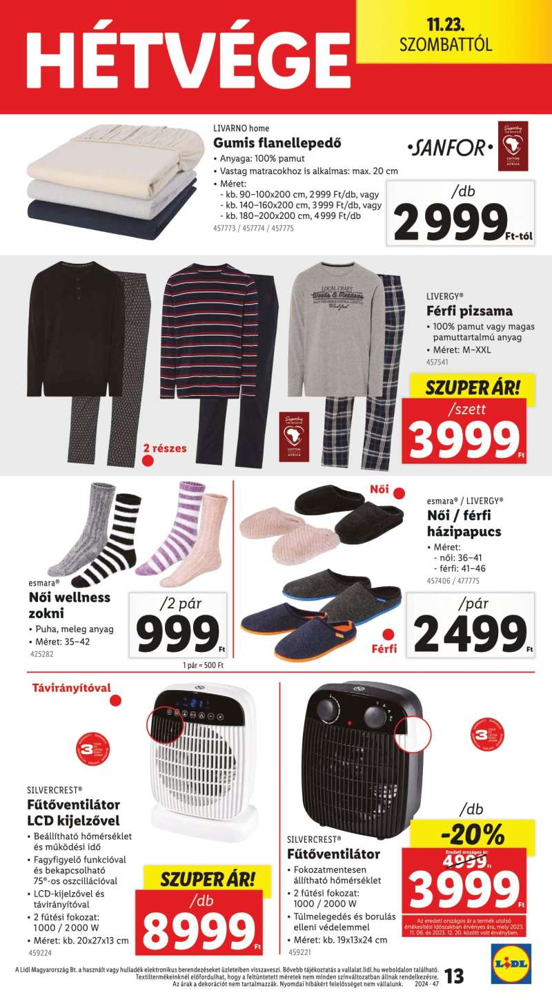 Lidl Akciós Újság Black Friday 13 oldal