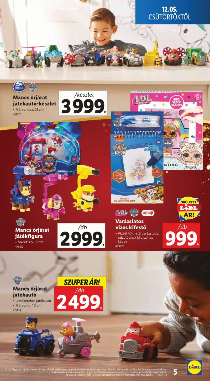 Lidl Akciós Újság Ünnepi Ajándékkatalógus 5 oldal