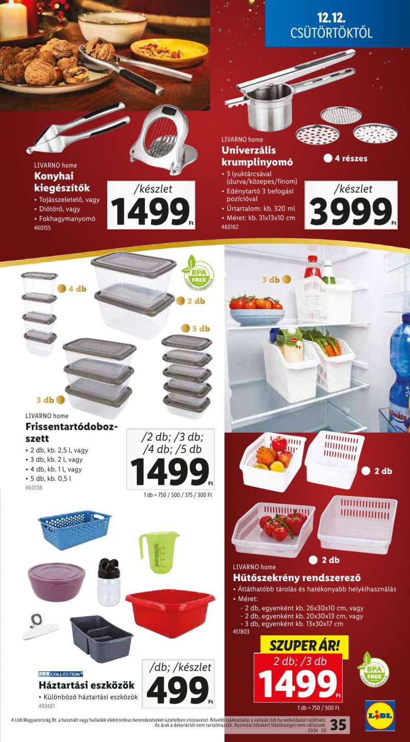 Lidl Akciós Újság 35 oldal