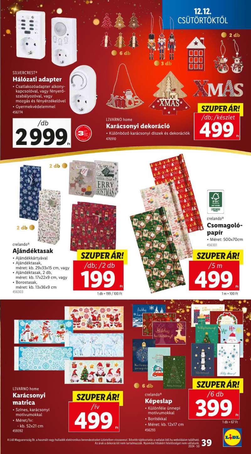 Lidl Akciós Újság 39 oldal