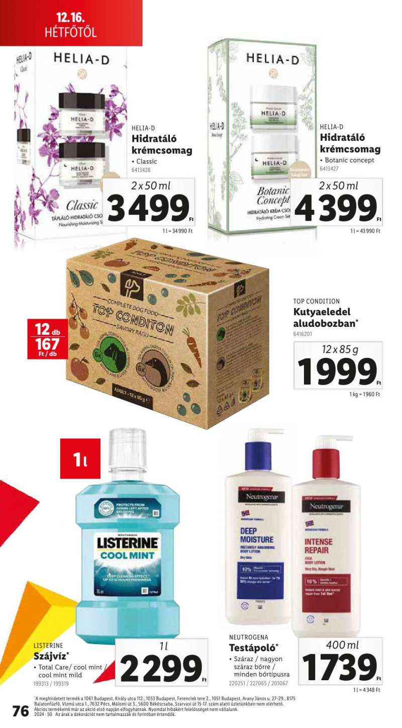 Lidl Akciós Újság 76 oldal