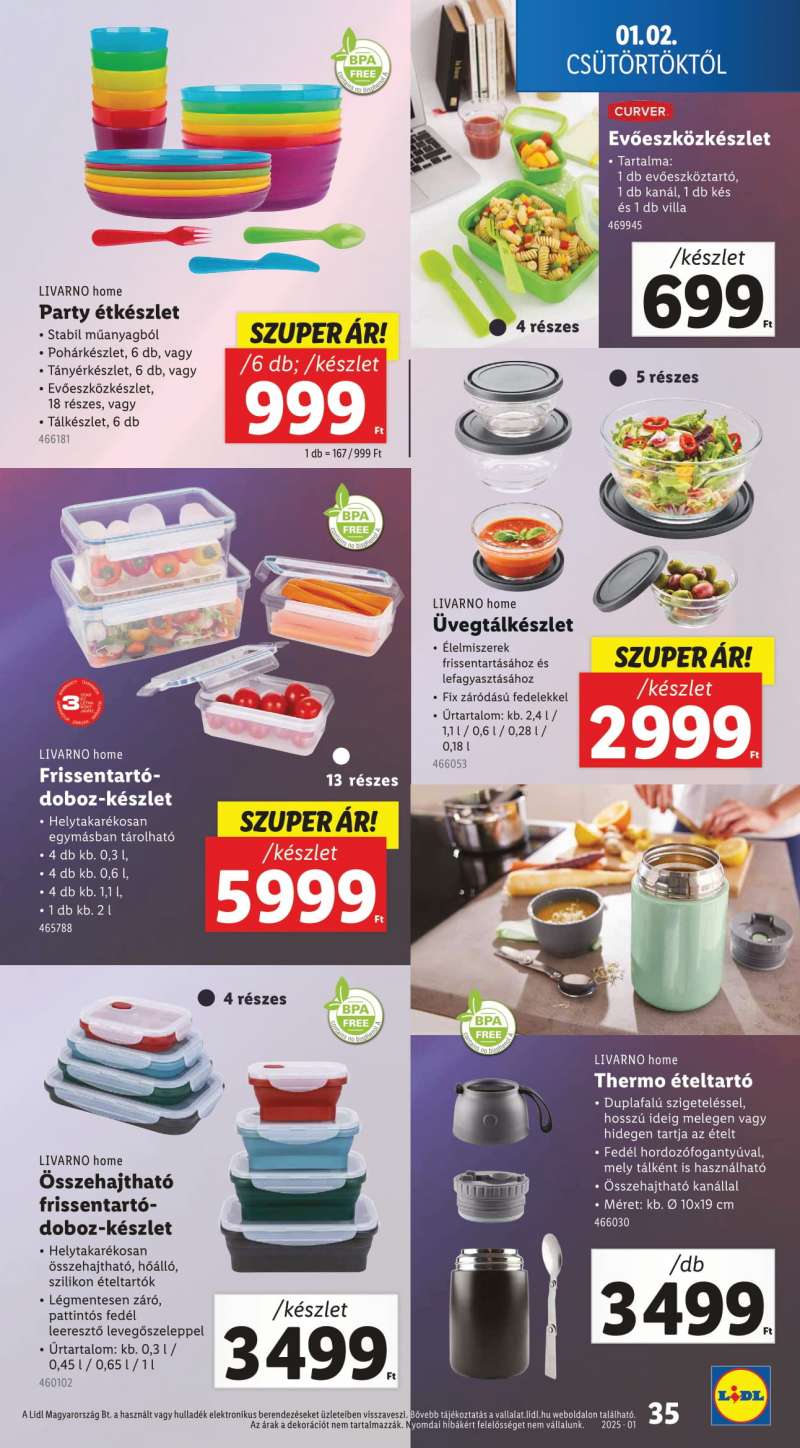 Lidl Akciós Újság 35 oldal