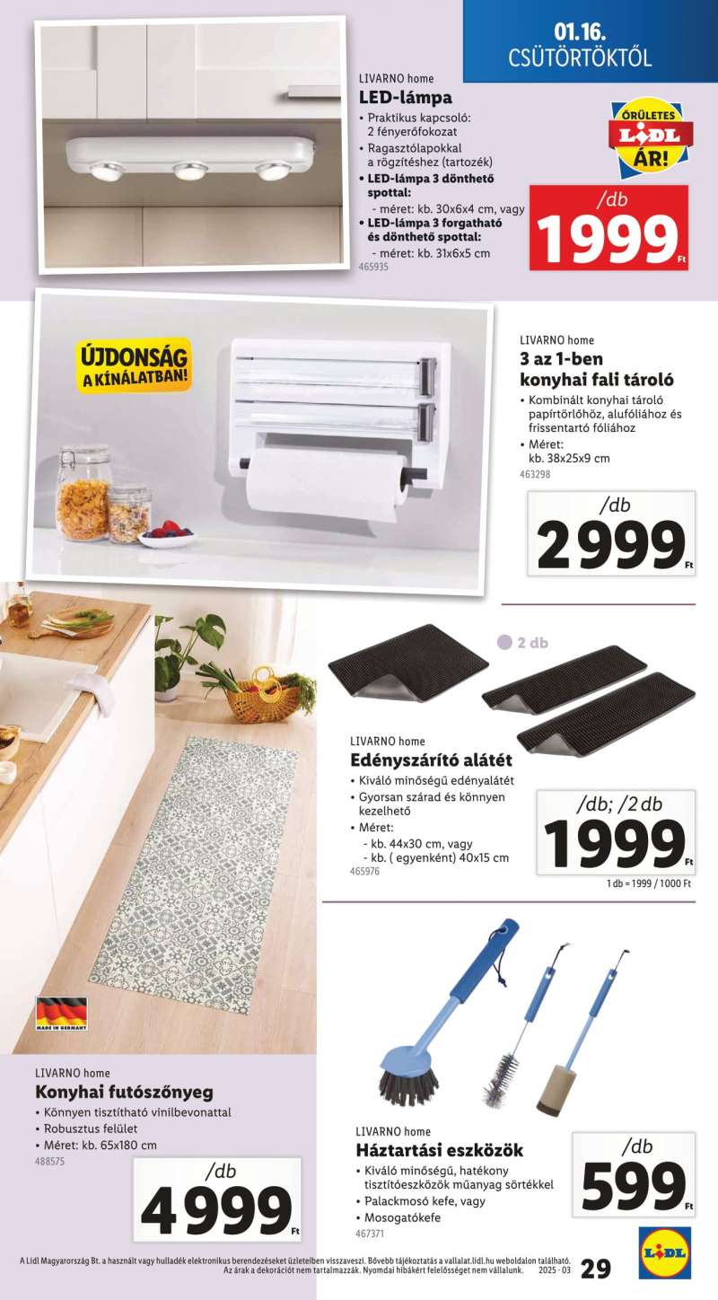 Lidl Akciós Újság 29 oldal