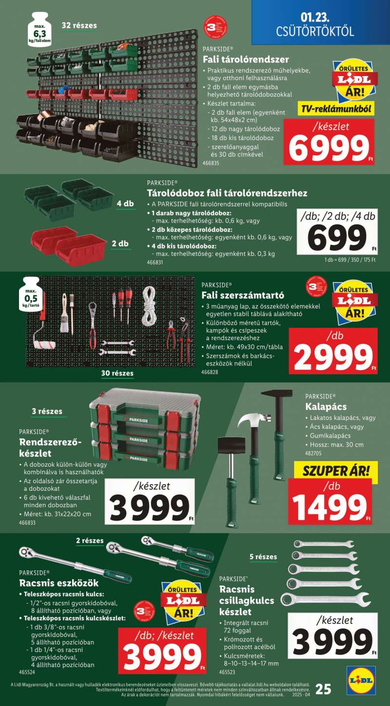 Lidl Akciós Újság 25 oldal