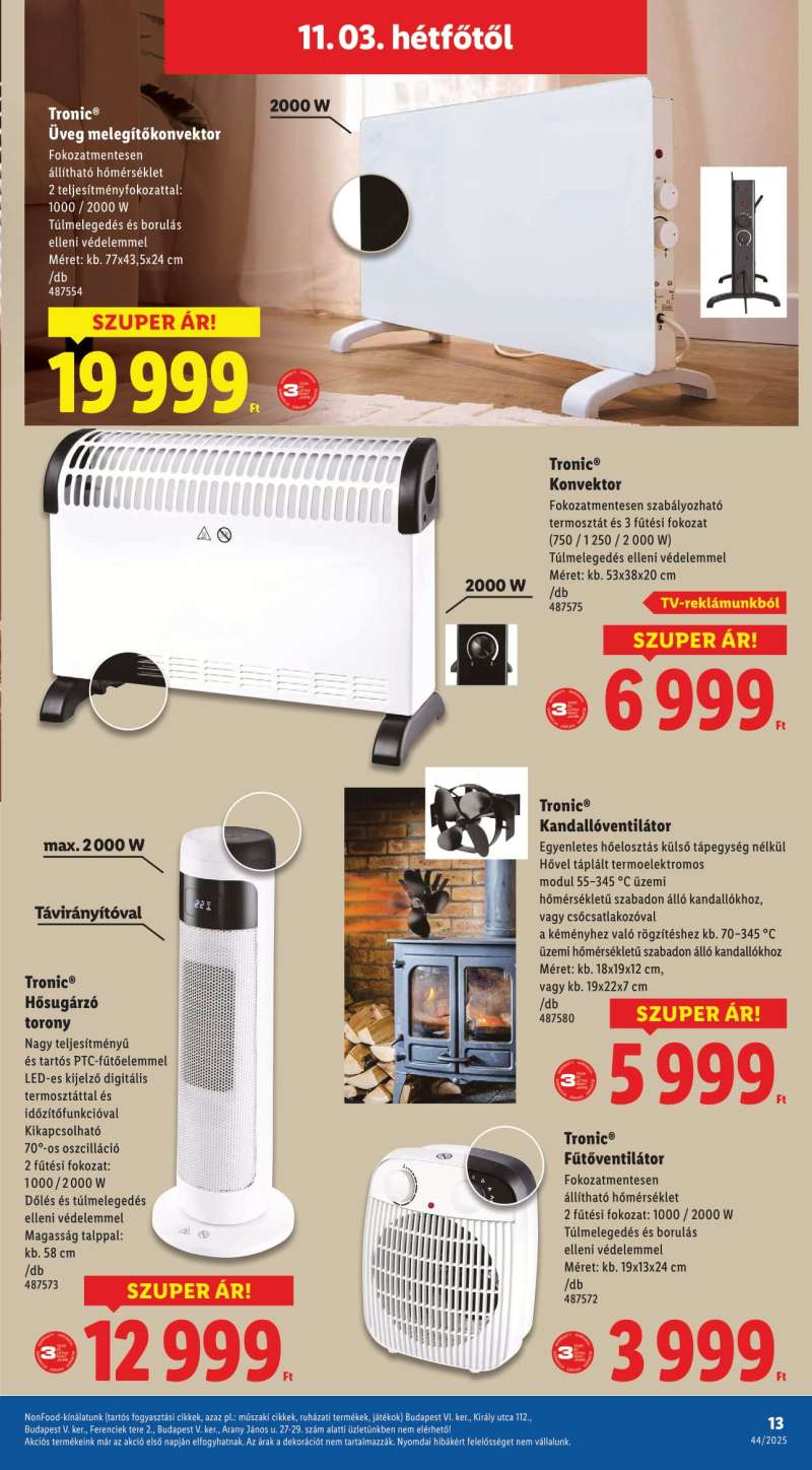 Lidl Akciós Újság NonFood 13 oldal