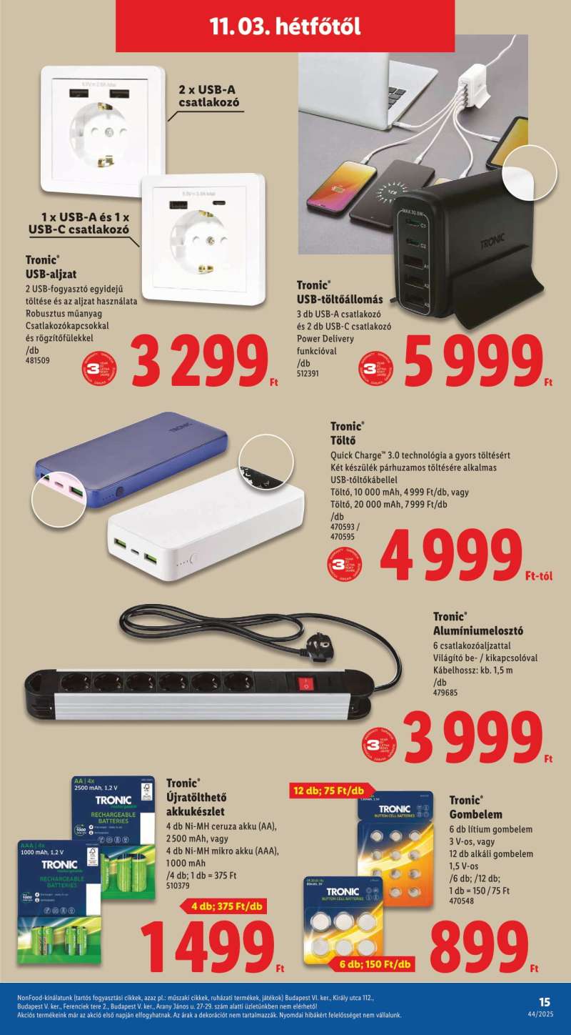 Lidl Akciós Újság NonFood 15 oldal