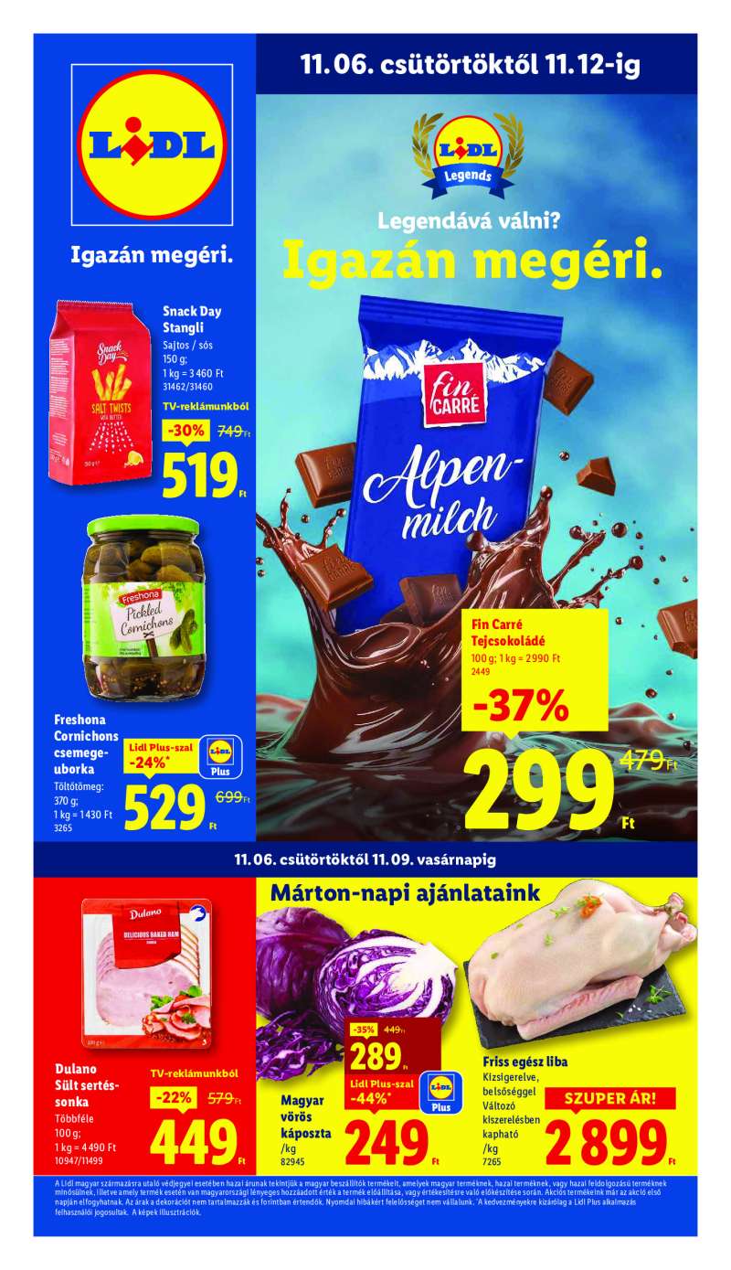 Lidl Érvényes 11.06-tól 1 oldal