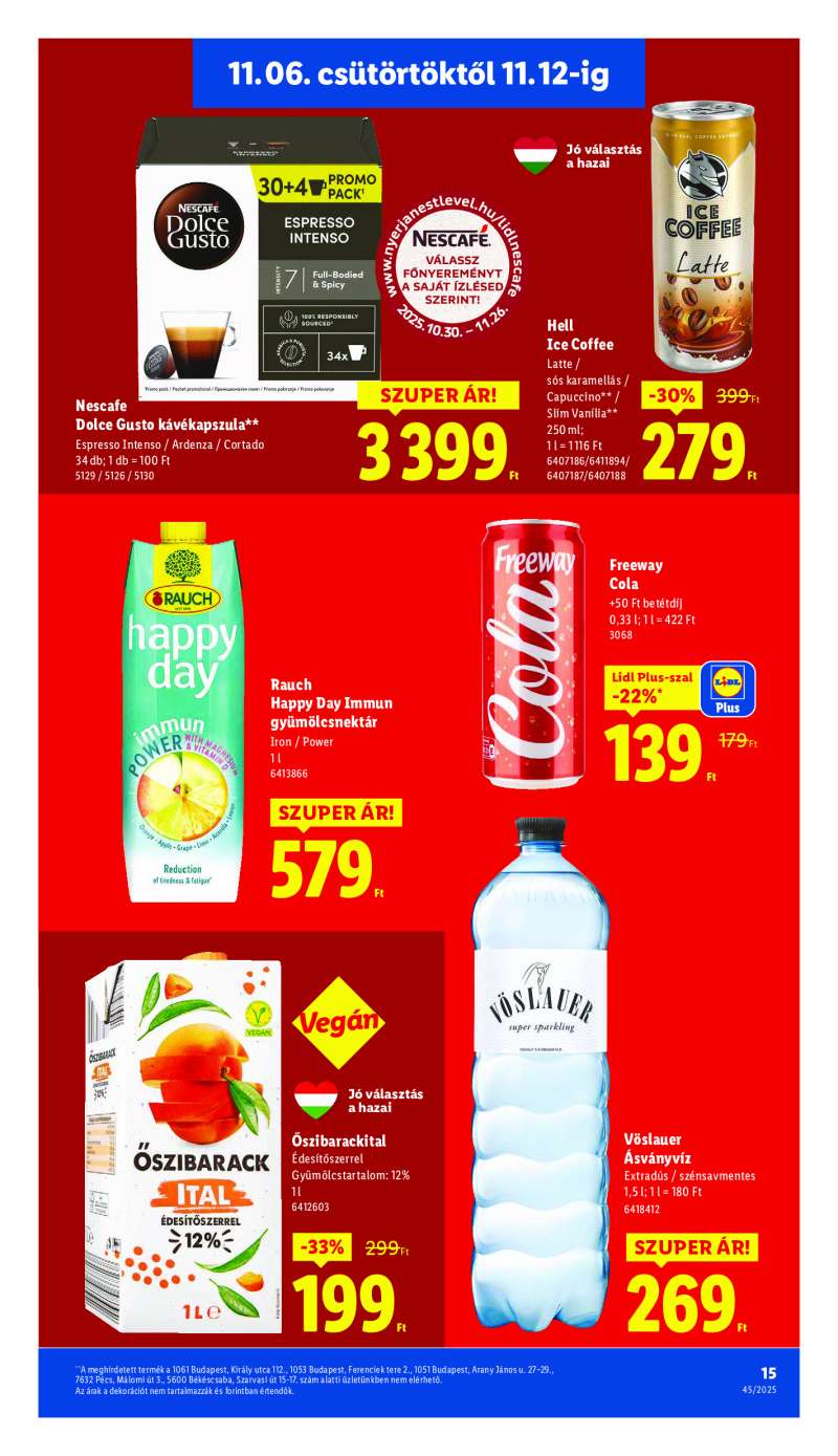 Lidl Érvényes 11.06-tól 15 oldal