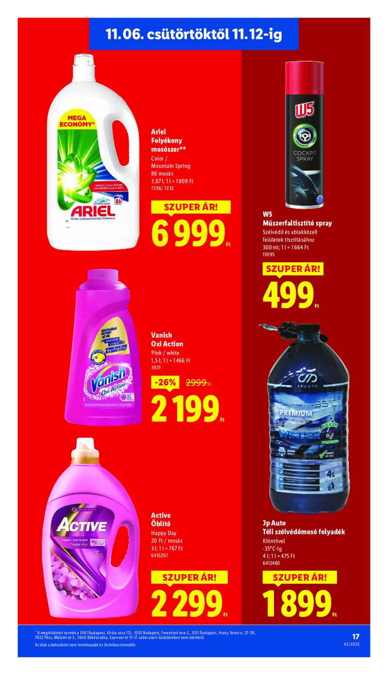 Lidl Érvényes 11.06-tól 17 oldal