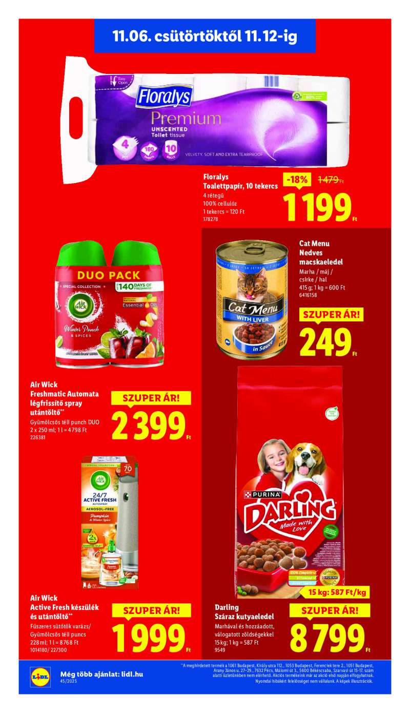 Lidl Érvényes 11.06-tól 18 oldal