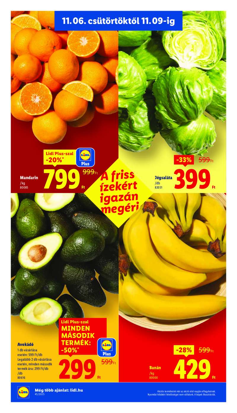 Lidl Érvényes 11.06-tól 2 oldal