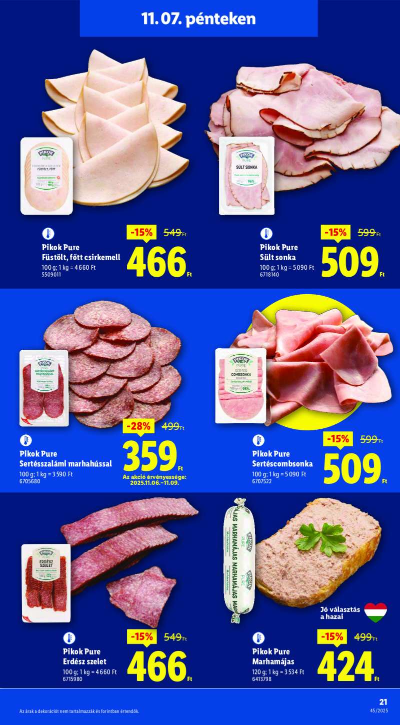 Lidl Érvényes 11.06-tól 21 oldal