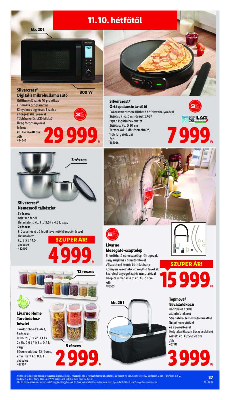 Lidl Érvényes 11.06-tól 37 oldal