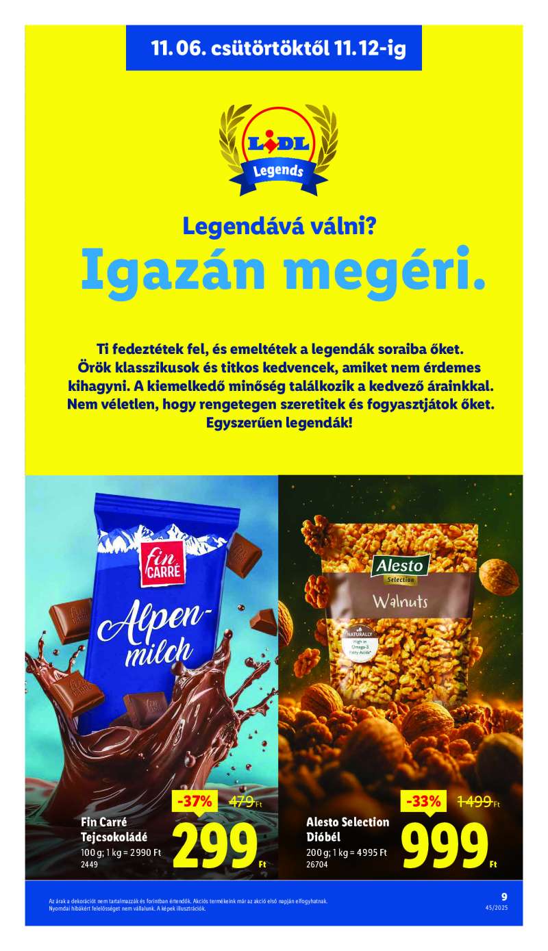 Lidl Érvényes 11.06-tól 9 oldal