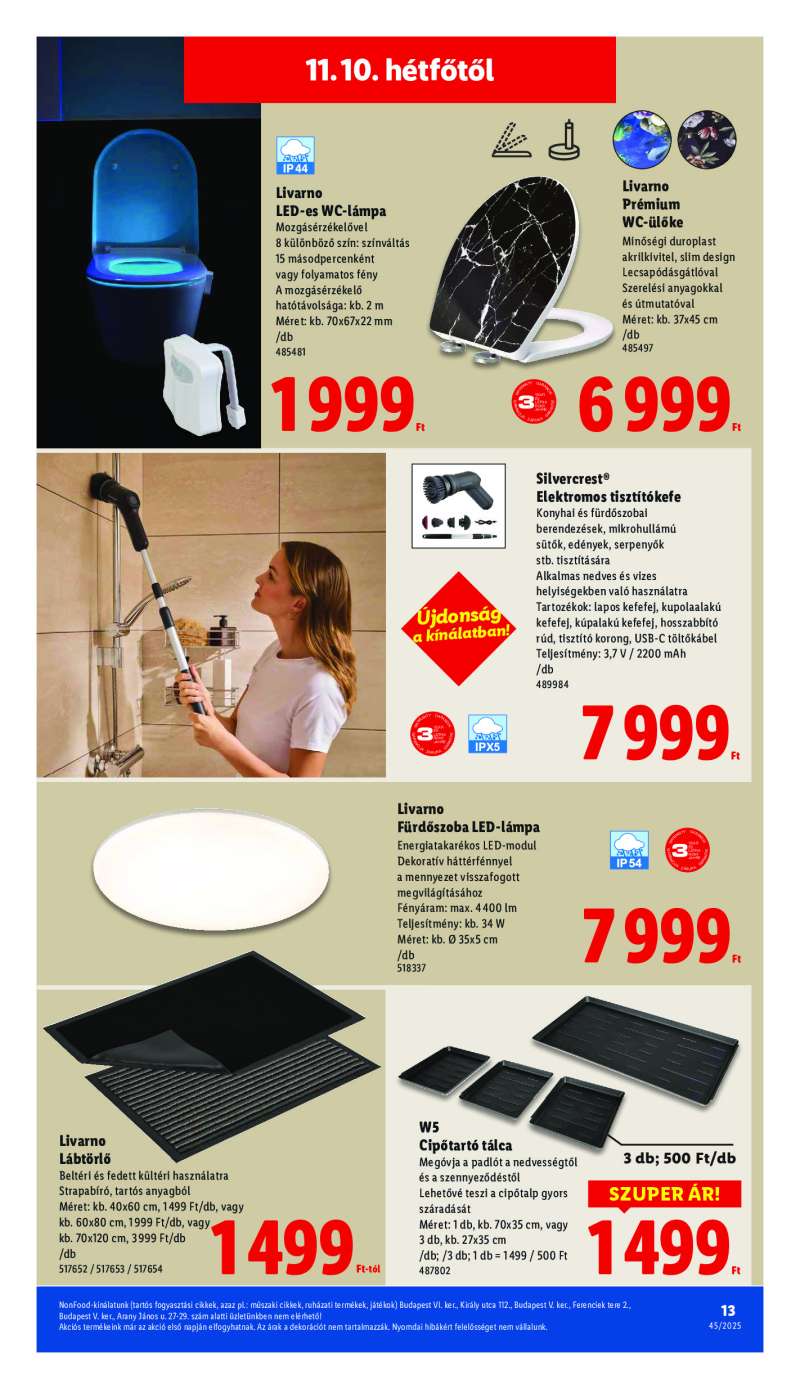 Lidl Érvényes 11.08-től 13 oldal