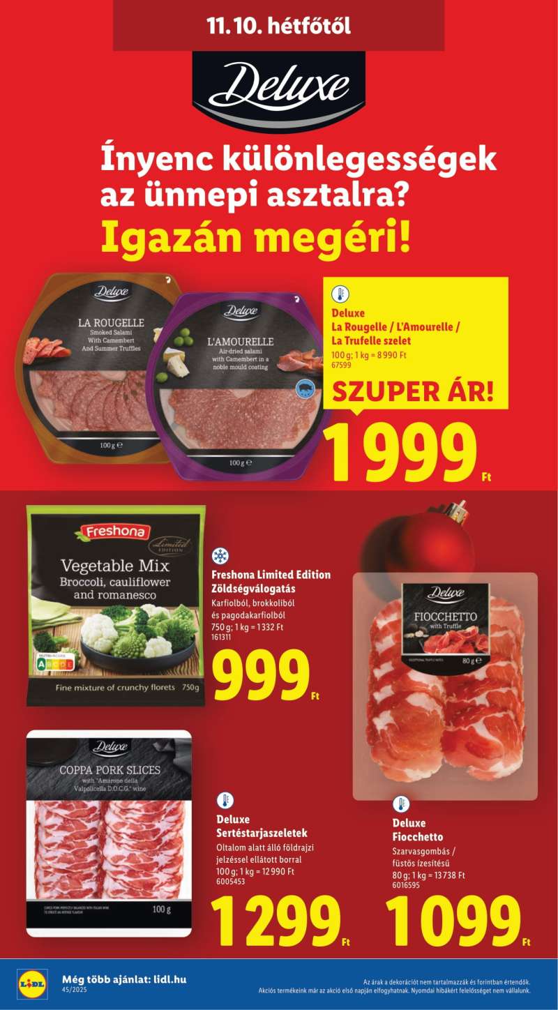 Lidl Akciós Újság Deluxe 2 oldal