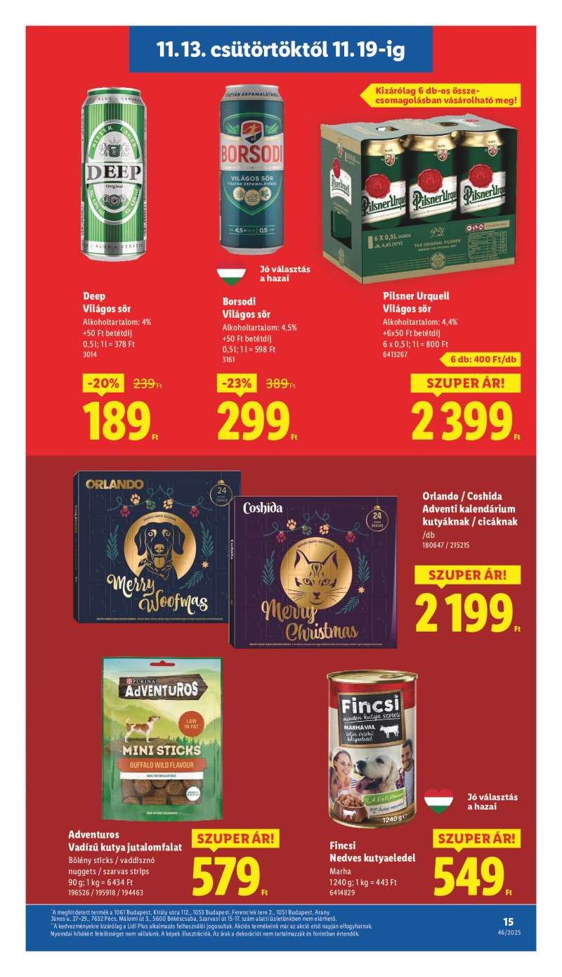Lidl Érvényes 11.13-től 15 oldal