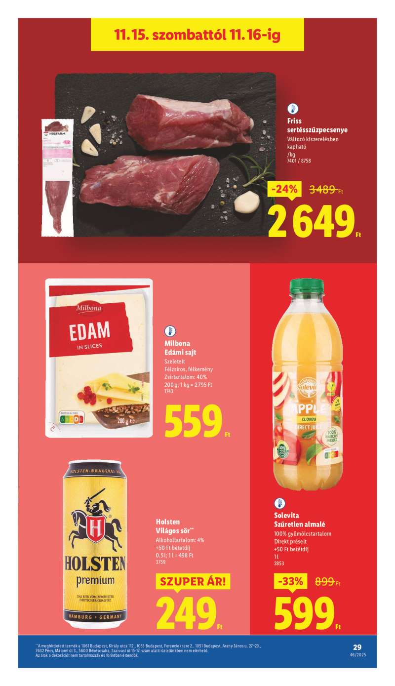 Lidl Érvényes 11.13-től 29 oldal