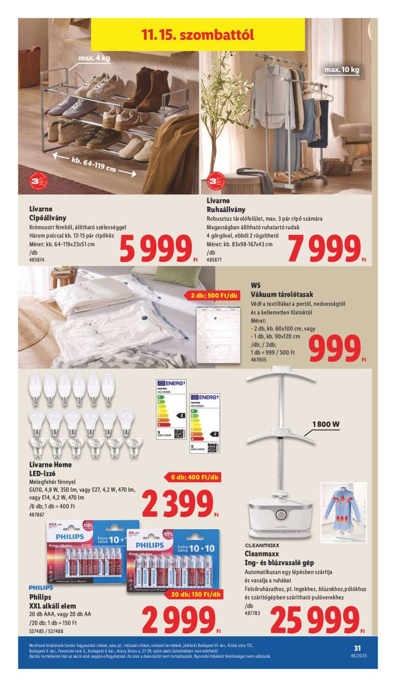 Lidl Érvényes 11.13-től 31 oldal