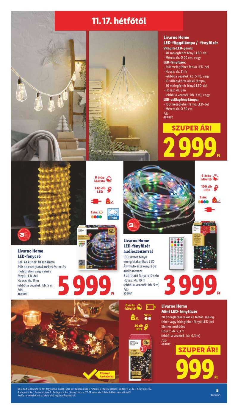 Lidl Érvényes 11.15-től 5 oldal