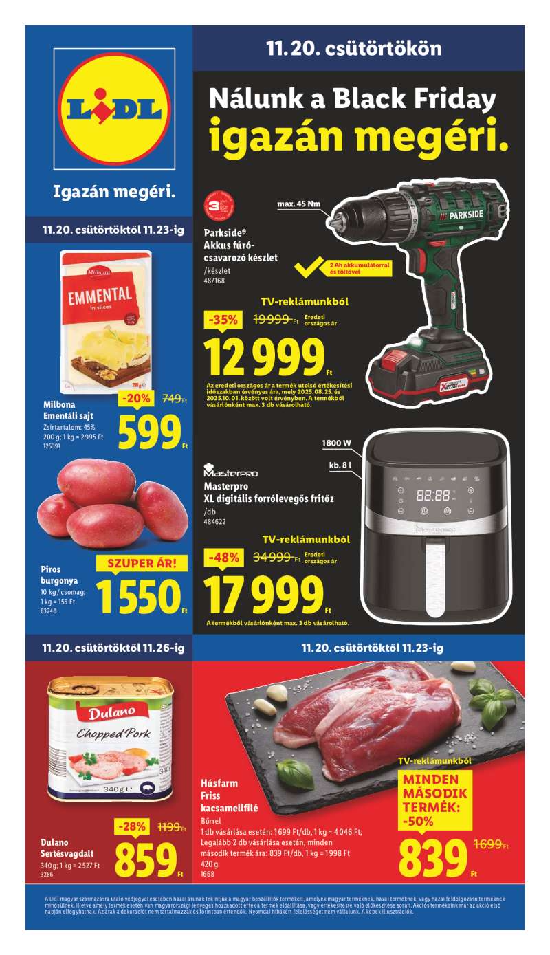 Lidl Érvényes 11.20-tól 1 oldal