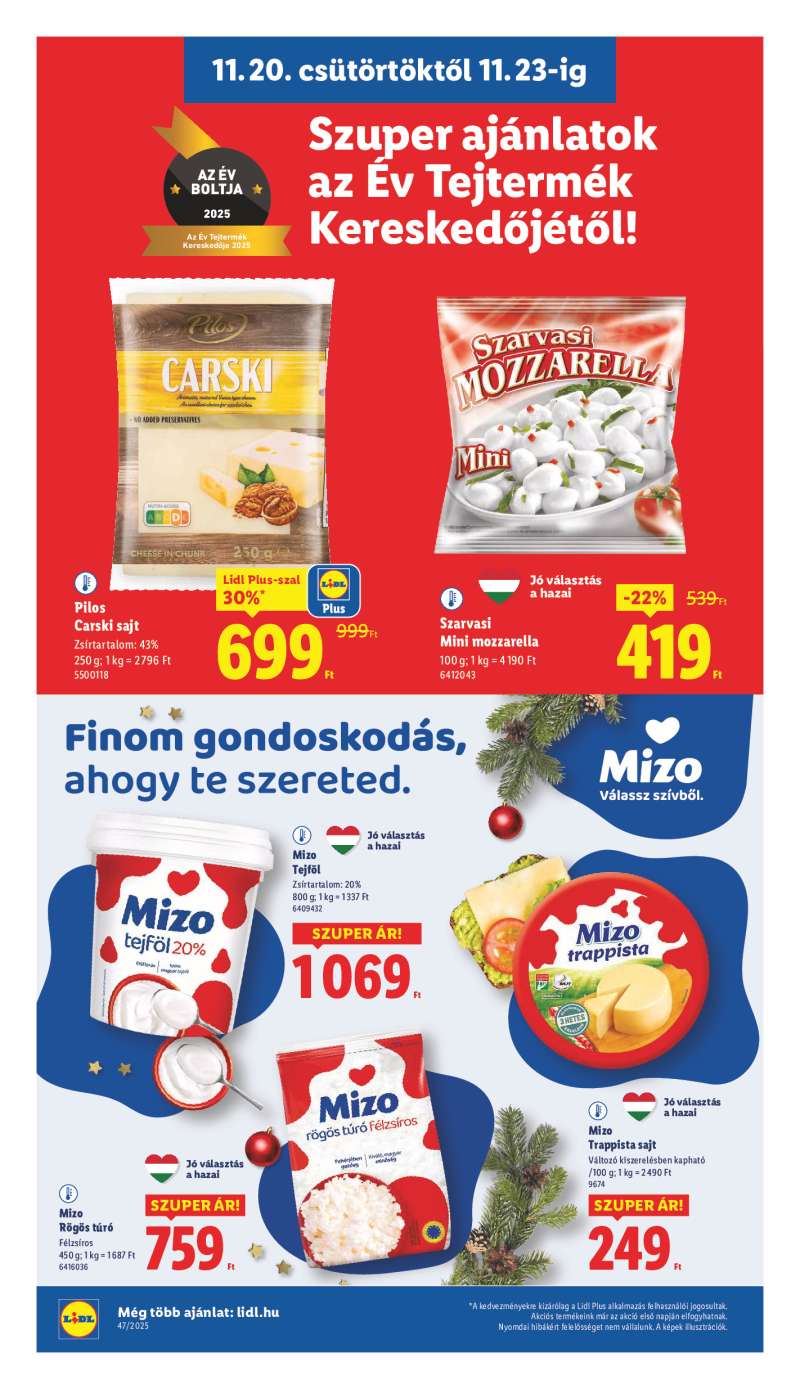 Lidl Érvényes 11.20-tól 10 oldal