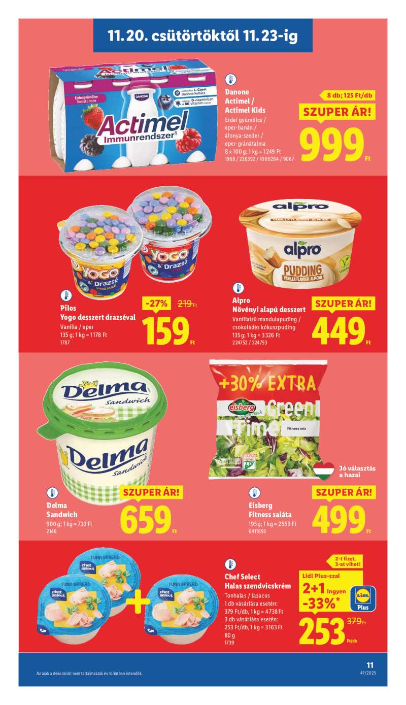 Lidl Érvényes 11.20-tól 11 oldal