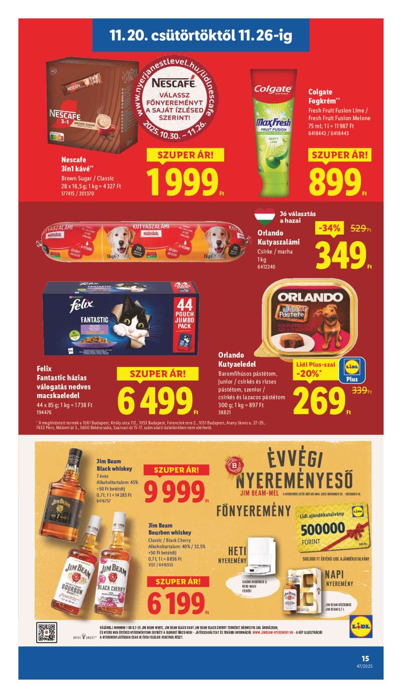 Lidl Érvényes 11.20-tól 15 oldal