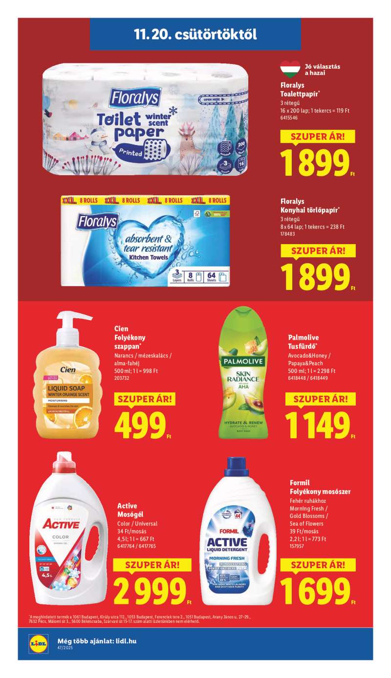 Lidl Érvényes 11.20-tól 16 oldal