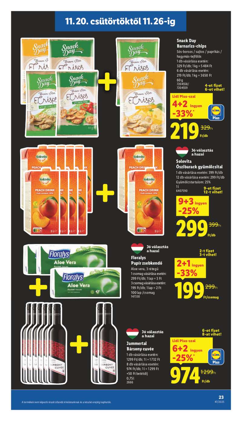 Lidl Érvényes 11.20-tól 23 oldal