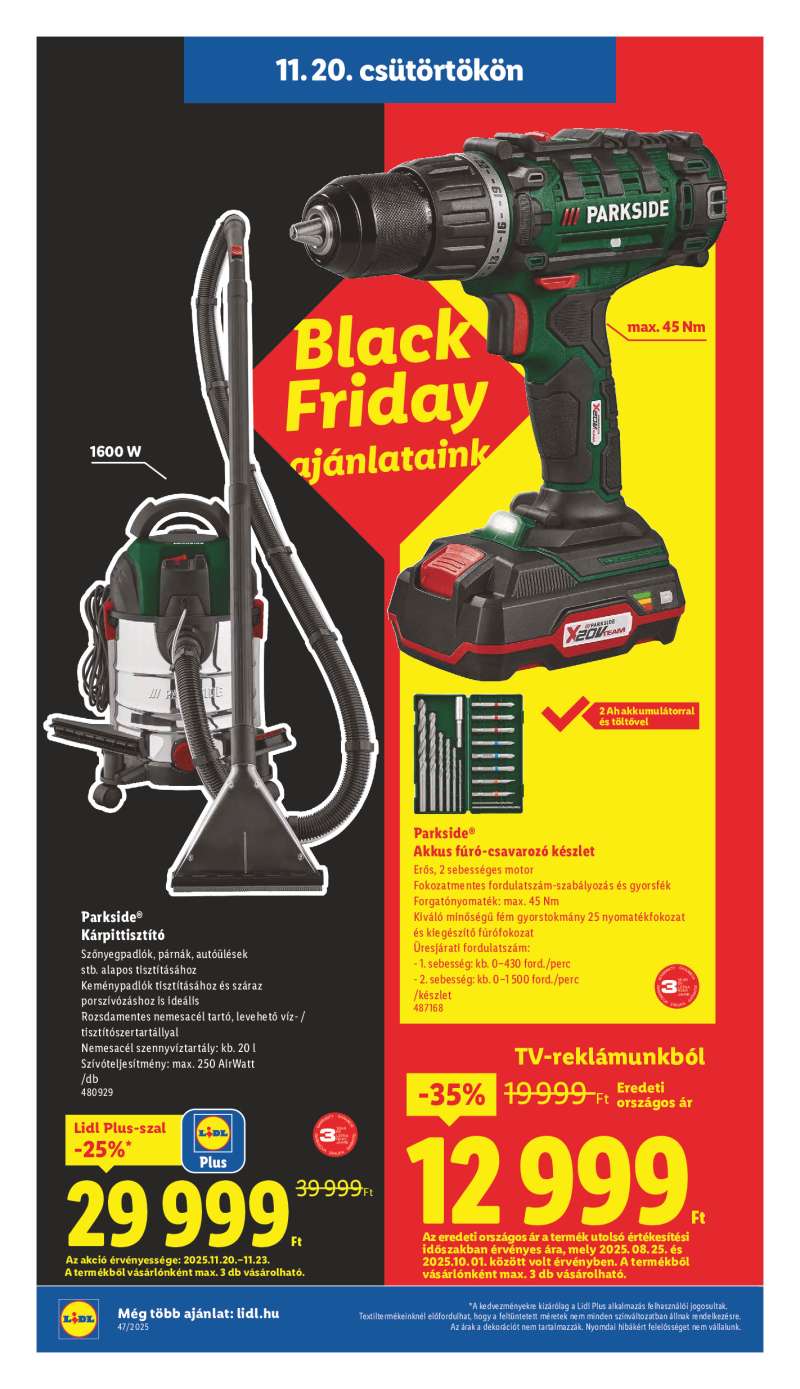 Lidl Érvényes 11.20-tól 28 oldal