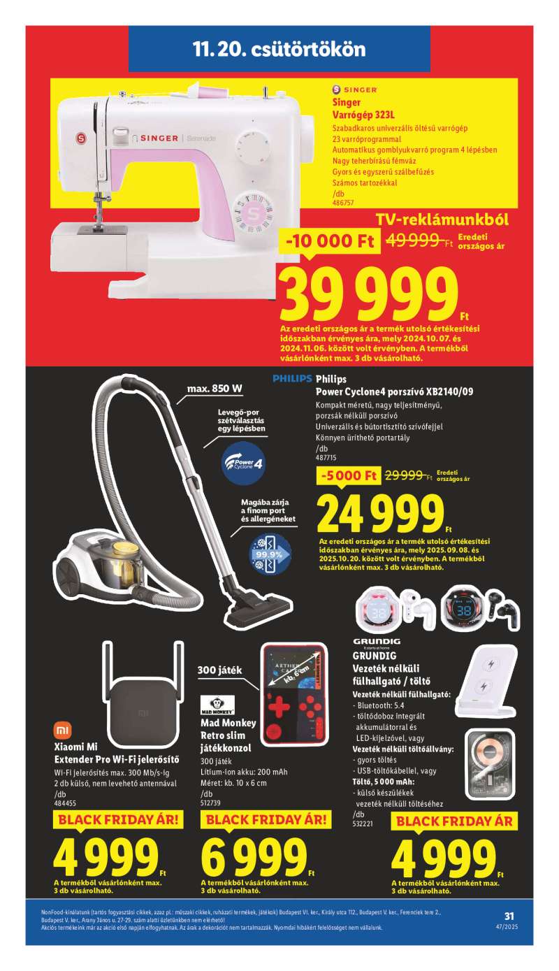 Lidl Érvényes 11.20-tól 31 oldal
