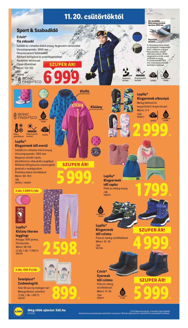 Lidl Érvényes 11.20-tól 34 oldal