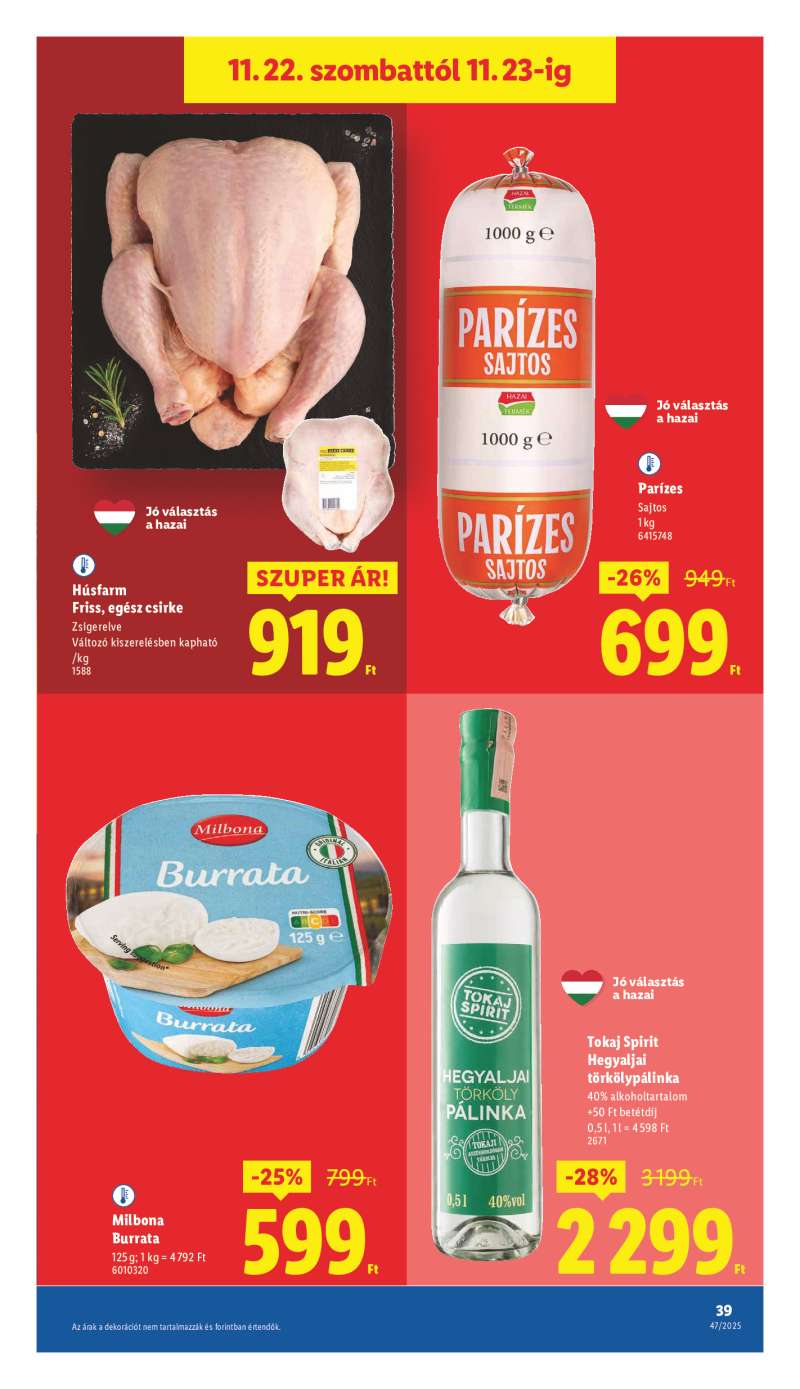 Lidl Érvényes 11.20-tól 39 oldal