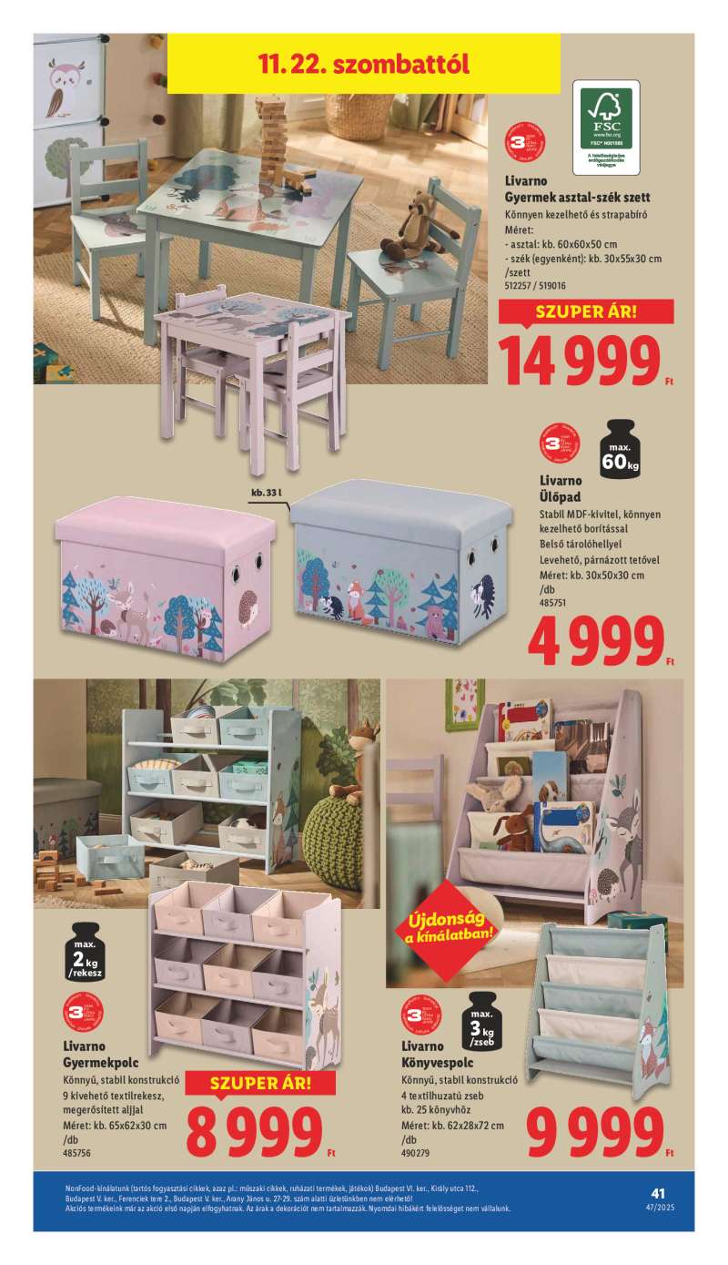 Lidl Érvényes 11.20-tól 41 oldal