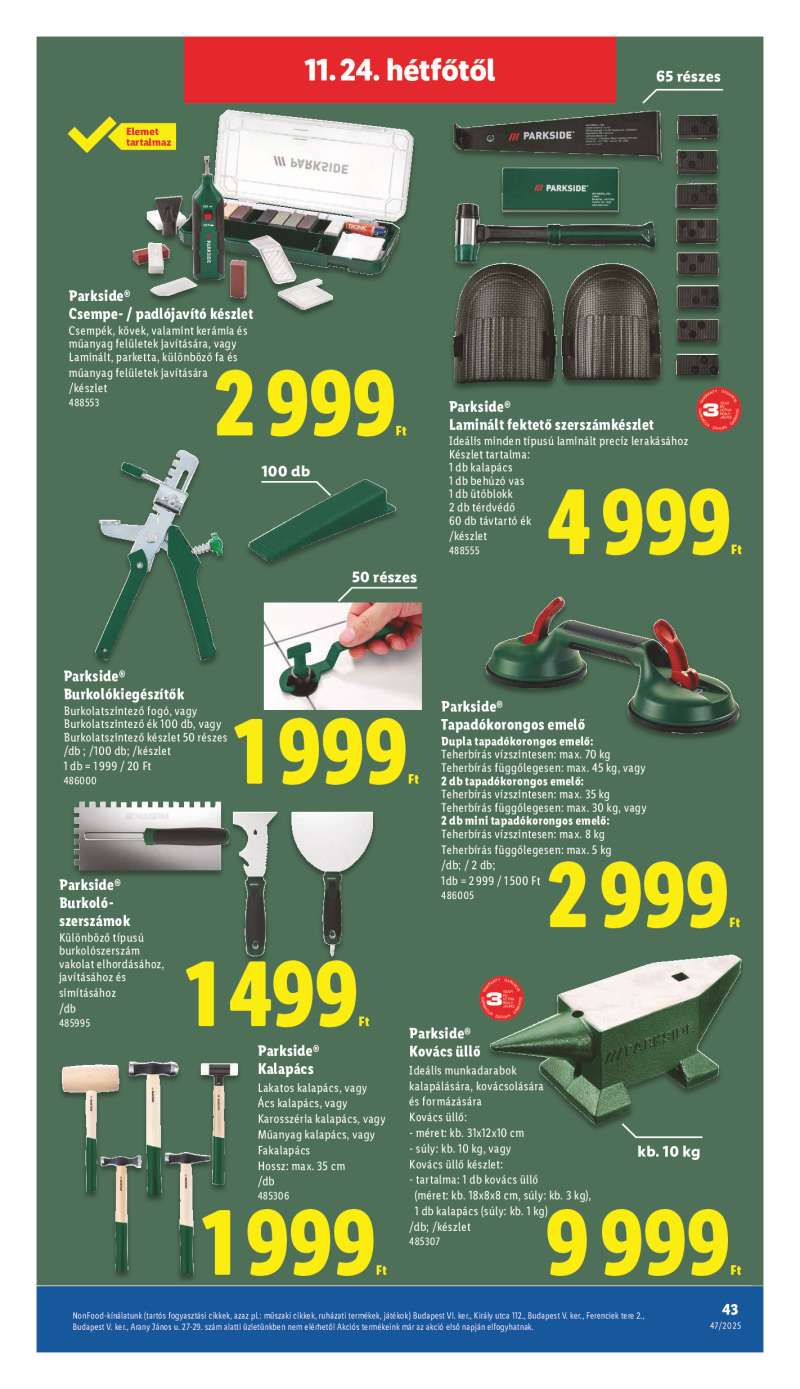 Lidl Érvényes 11.20-tól 43 oldal