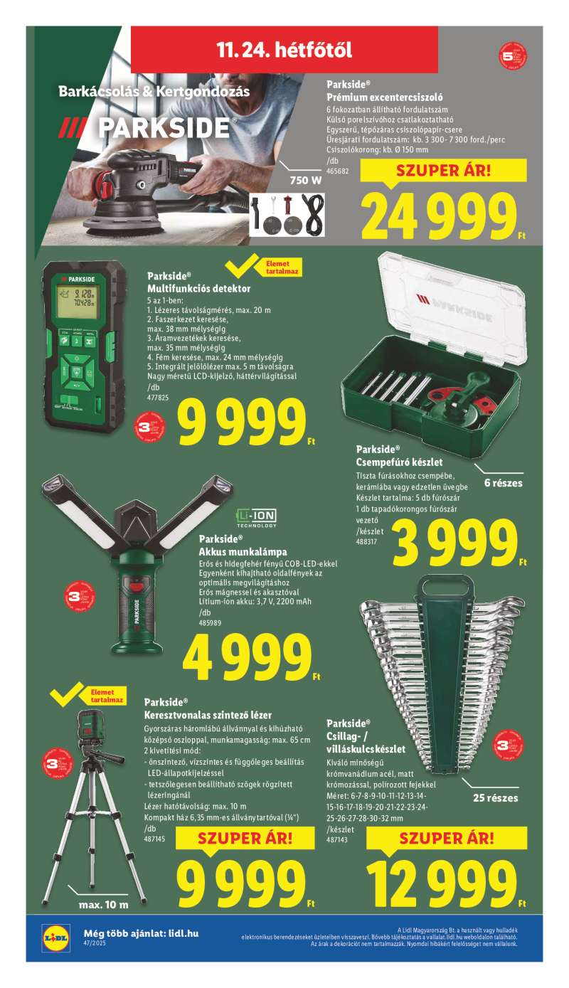 Lidl Érvényes 11.20-tól 44 oldal
