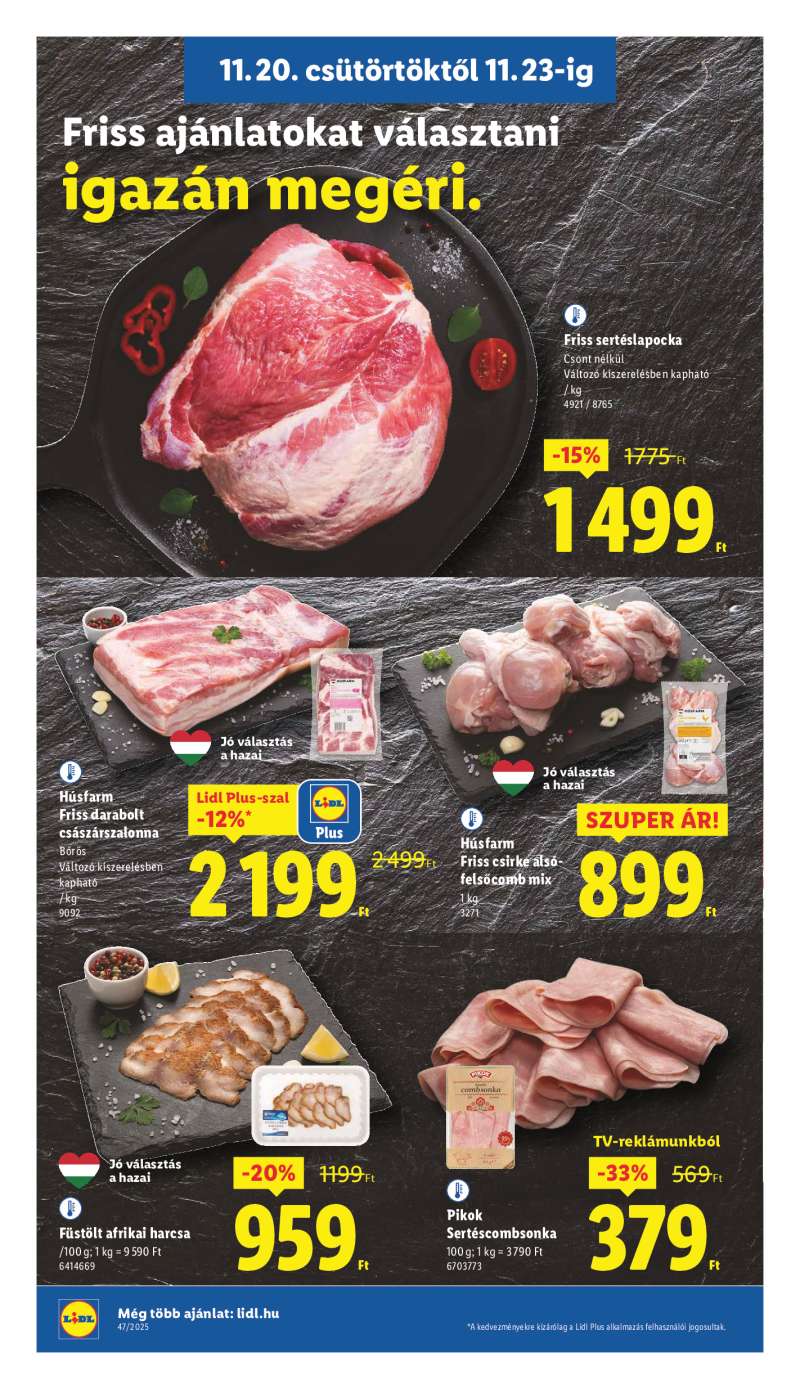 Lidl Érvényes 11.20-tól 8 oldal