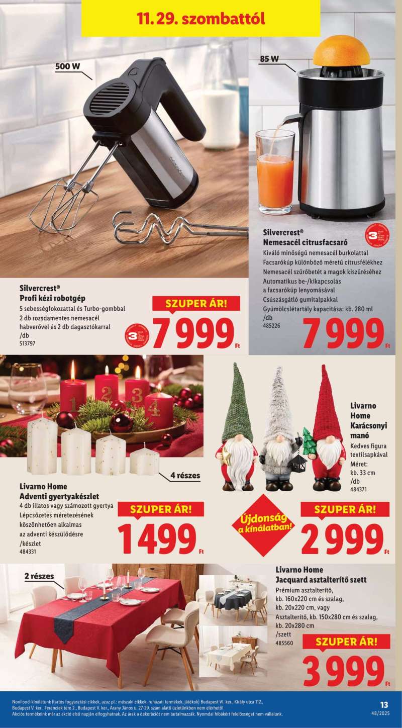 Lidl Akciós Újság NonFood 13 oldal
