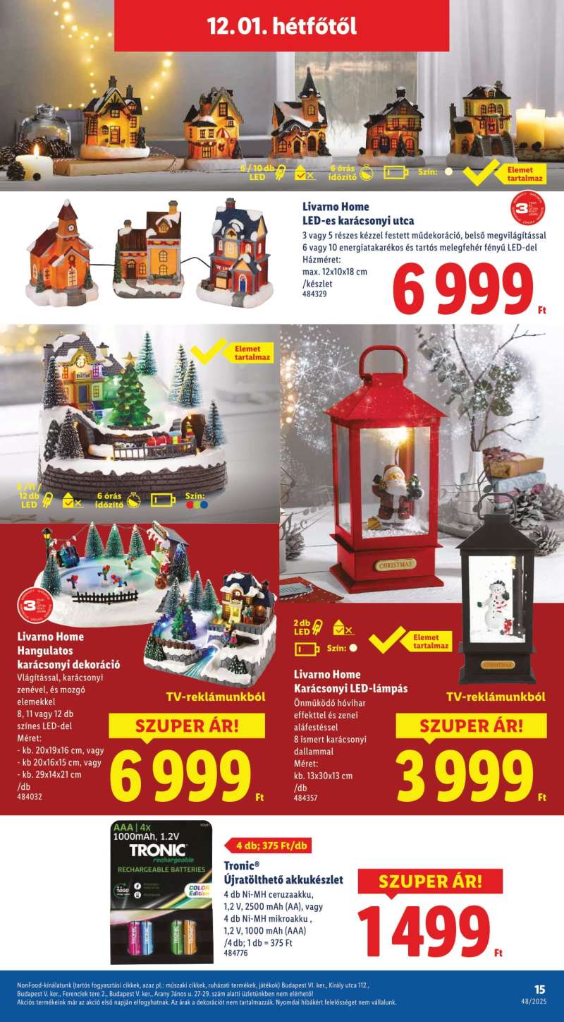 Lidl Akciós Újság NonFood 15 oldal