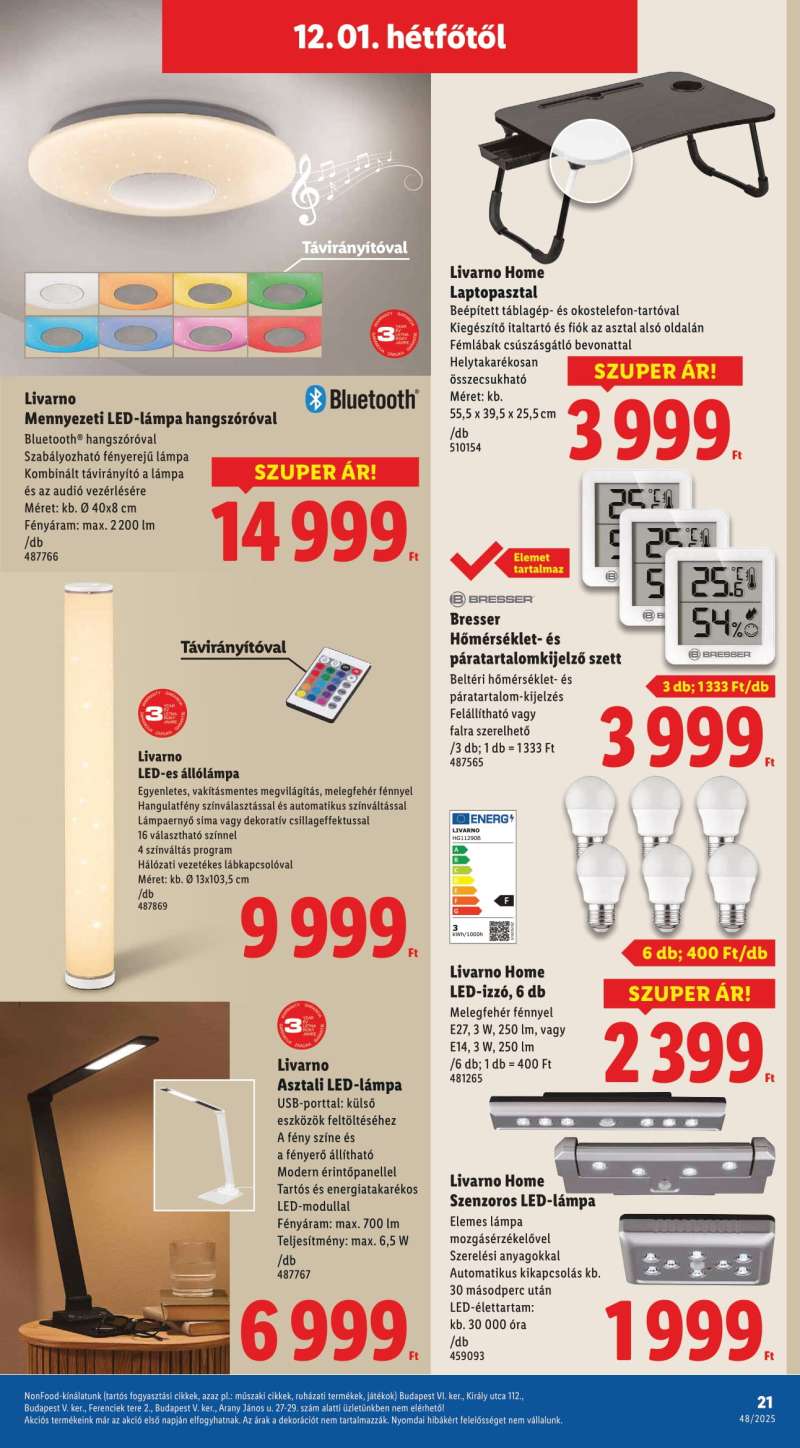 Lidl Akciós Újság NonFood 21 oldal